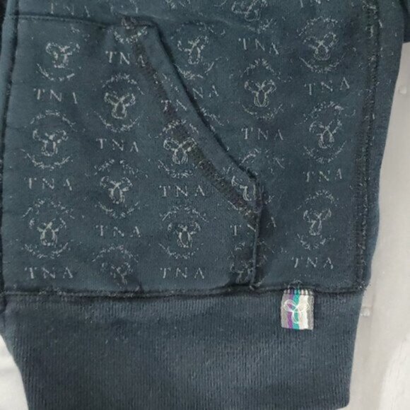 ARITZIA TNA- Vintage Logo Zip up Hoodie in black/grey - Picture 13 of 14